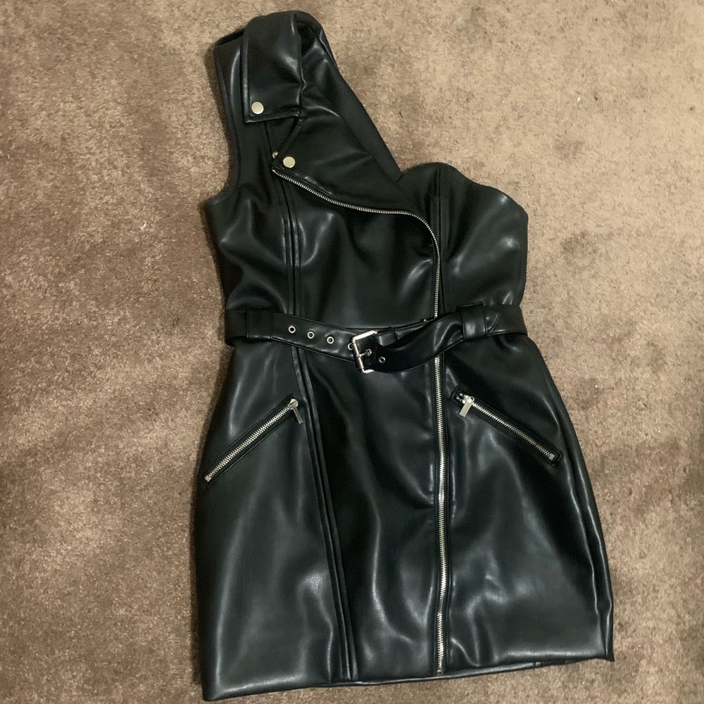 Leather motor Dress